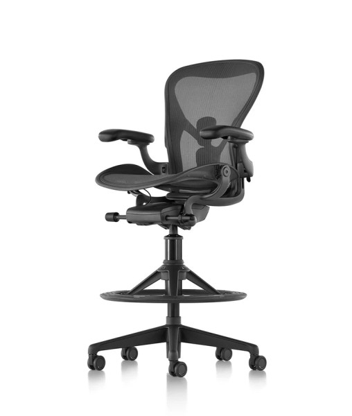 Aeron Remastered Stool / Graphite / fully loaded