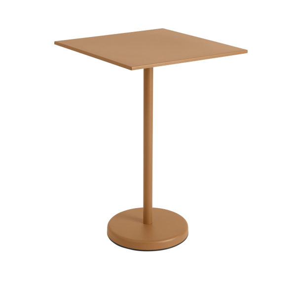 Linear Steel Cafe Table Black - H105 - 70x70cm