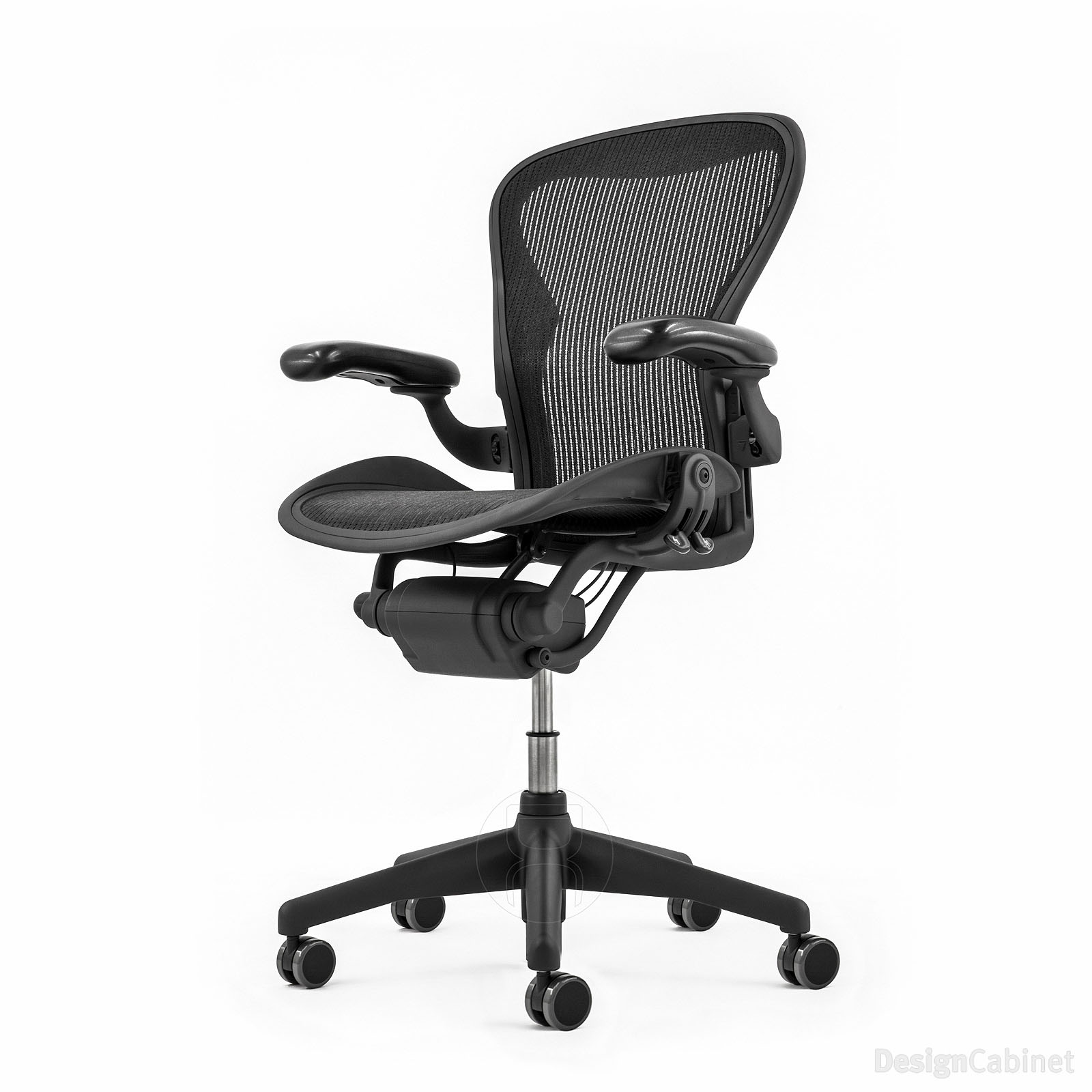  Herman Miller Classic Aeron Task Chair: Tilt Limiter w/Seat  Angle Adj - PostureFit Support - Fully Adj Vinyl Arms - Hard Floor Casters  : Home & Kitchen