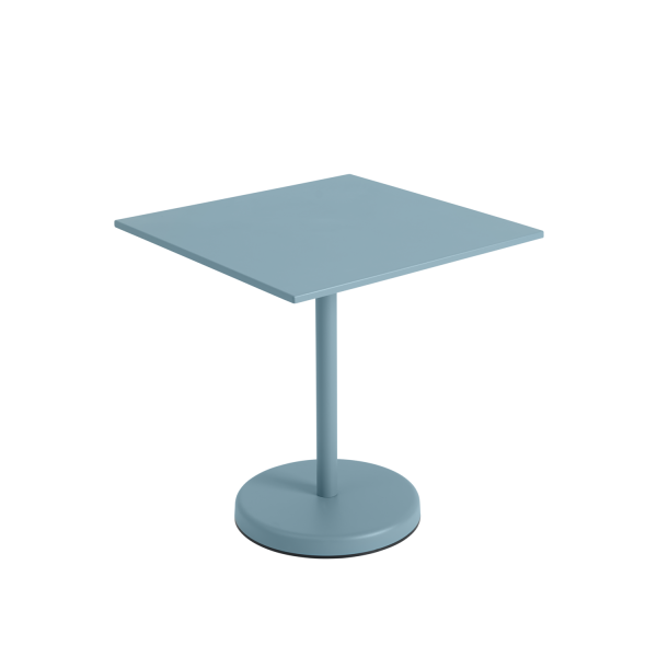 Linear Steel Cafe Table V2 Pale Blue - H73 - 70x70cm