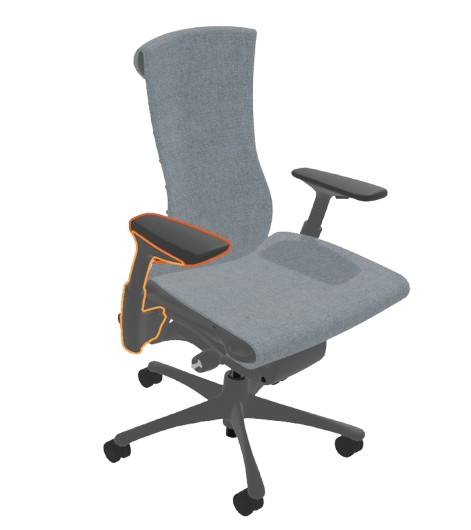 Embody Adjustable Arm Assembly Graphite
