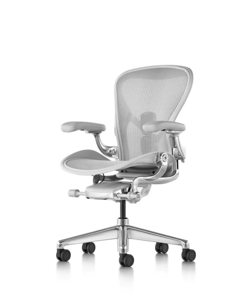 B Aeron Remastered Mineral Chair / high / full tilt / adj arms