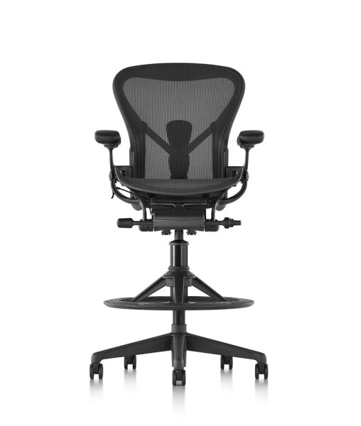 Aeron Remastered Stool / Graphite / fully loaded