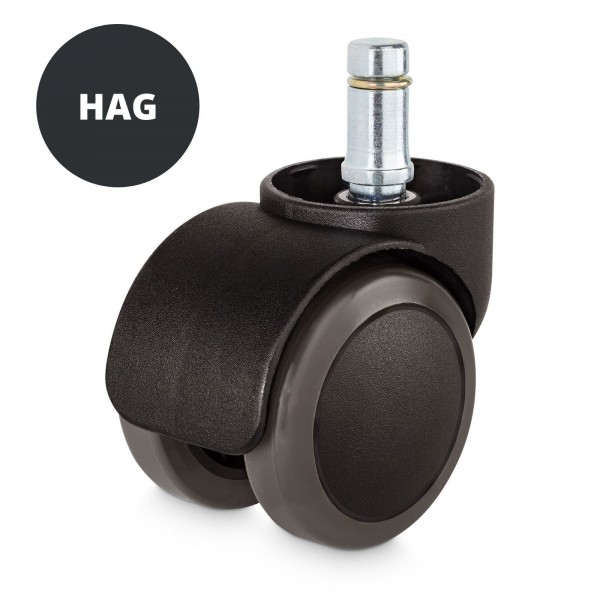 Hard Floor Casters – suitable for all HAG office chairs (Set of 5)