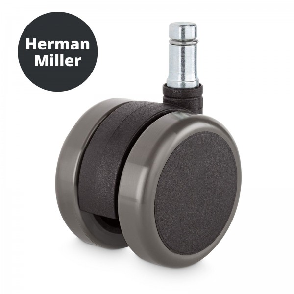Hartbodenrollen – passend für alle Herman Miller Bürostühle (Aeron, Embody, Sayl etc.) – 5er Set