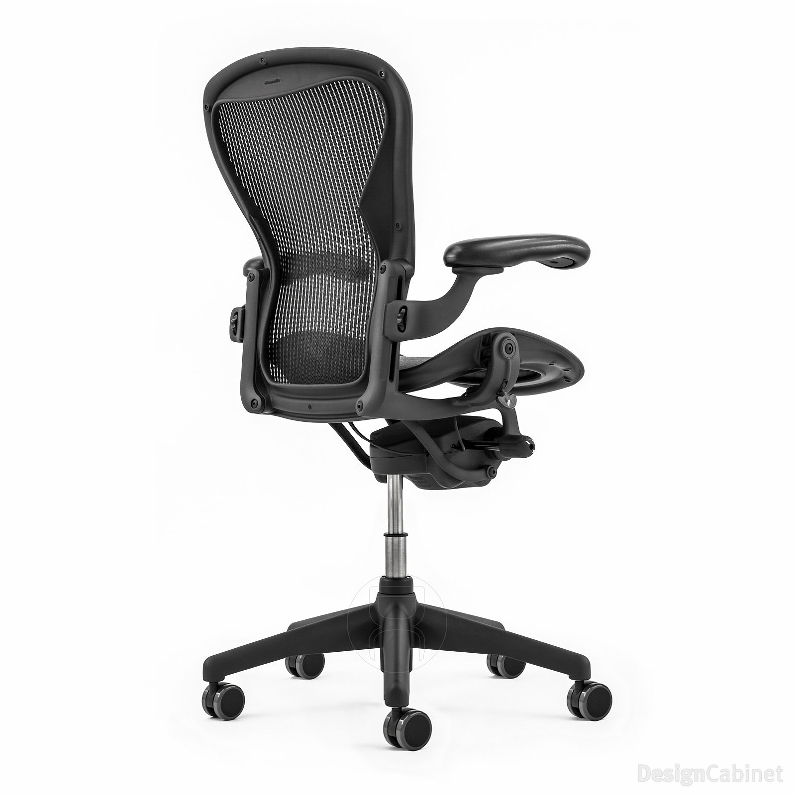 Herman Miller Classic Aeron Task Chair: Tilt Limiter w/Seat Angle Adj -  PostureFit Support - Fully Adj Vinyl Arms - Standard Carpet Casters