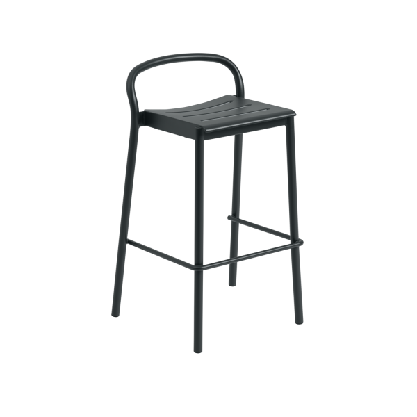Linear Steel Bar Stool (H75)