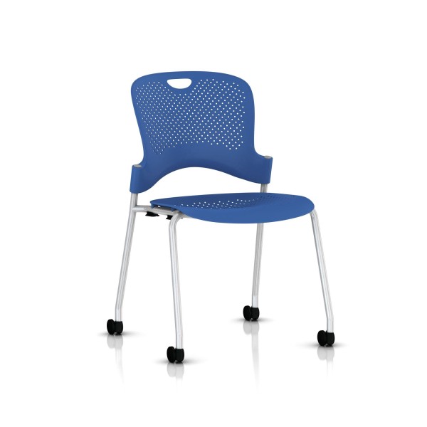 Herman Miller Caper Stacker Chair - Berry blue