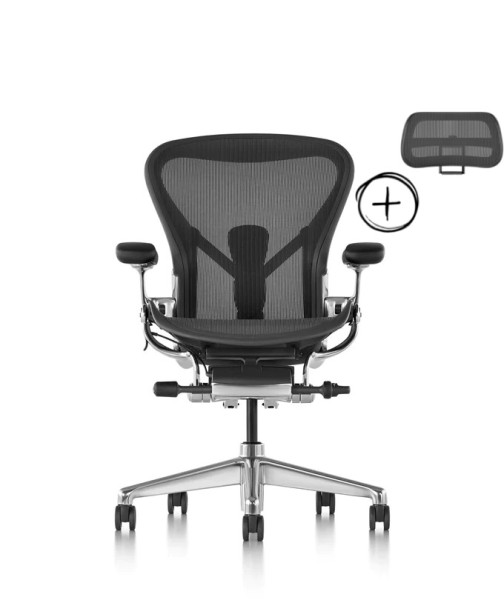 Aeron Remastered Aluminium incl. Atlas Headrest