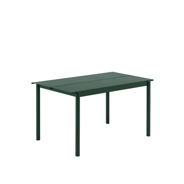 Linear Steel Table Top/Legs Black 140x75cm V2