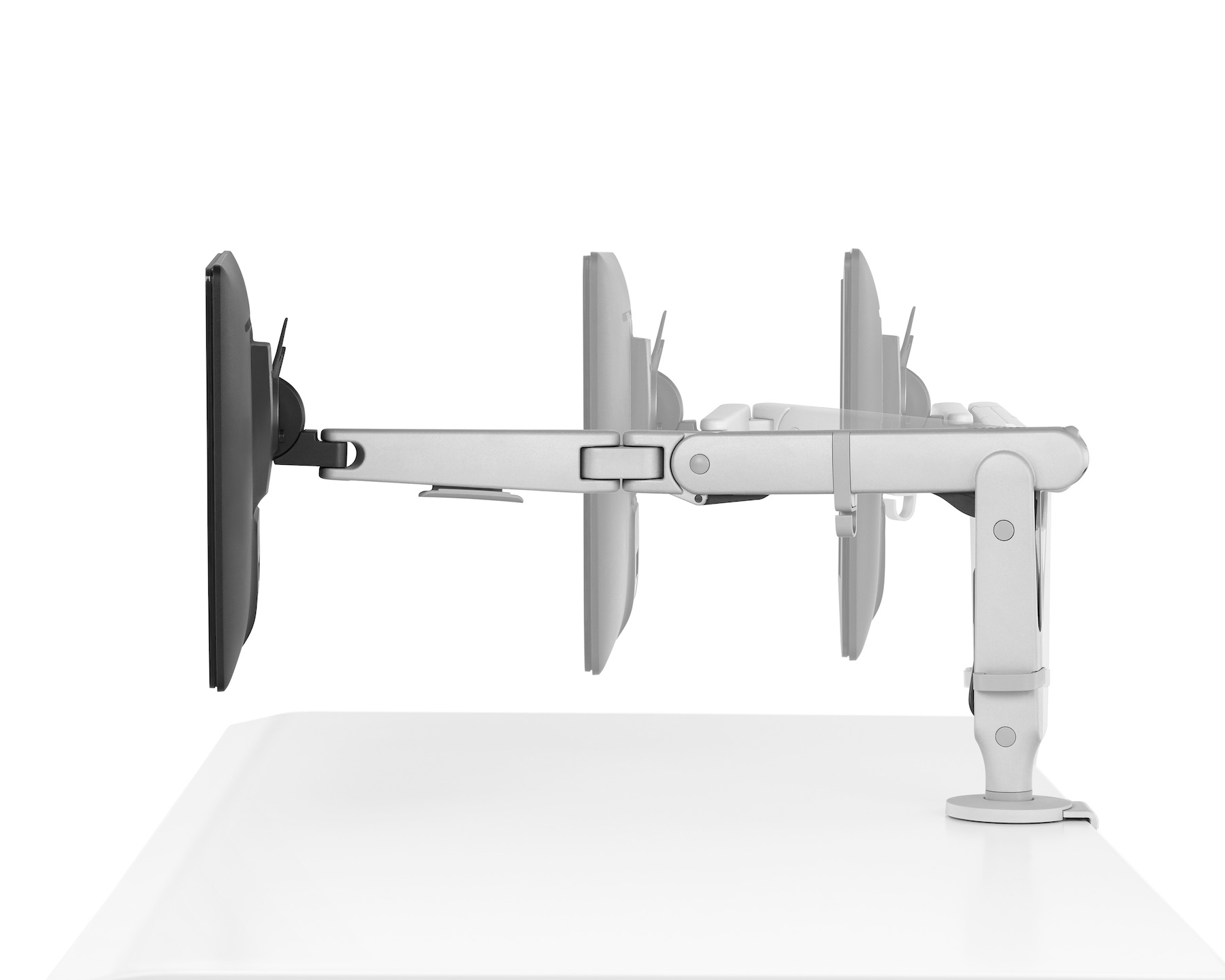Herman Miller Ollin Monitor Arm – Cantilever Desk Mount For Single Monitor – Used, Fully Functional (Base Clamp Included)